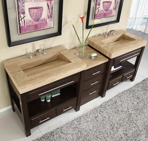 Silkroad Exclusives HYP-0218-92 Double Vanity Silkroad Exclusives HYP-0218-92 Double Vanity