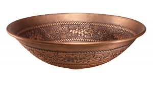 Artisan Copper Grape Vine Vessel Sink