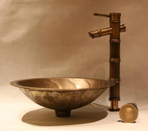 Brass Vessel Sink And Faucet From Legion