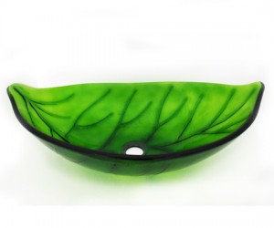 Green Leaf Vessel Sink From Legion