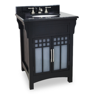 Ming Modern Vanity With Frosted Glass By Hardware Resources