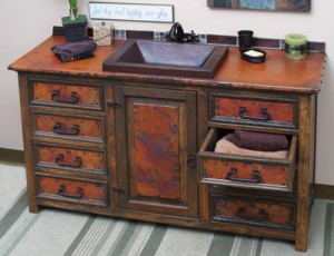 Sierra Copper 56 Inch Langley Copper Vanity Sierra Copper 56 Inch Langley Copper Vanity