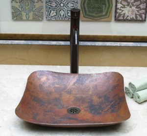 Sierra Copper Aurora Squared Vessel Sink Sierra Copper Aurora Squared Vessel Sink