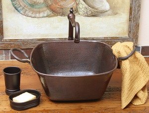 Sierra Copper Square Cazo Vessel Sink Sierra Copper Square Cazo Vessel Sink