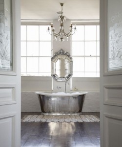 Balancing Elegance And Simplicity, Matching The Finish And Lines Of Your Bathroom Chandelier To The Other Fixtures Can Help Create A Visual Unity