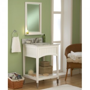 This Seaside White Vanity Pairs Excellently With A Wide Range Of Colors - Just Make Sure It Catches A Little Natural Light For The Full Effect