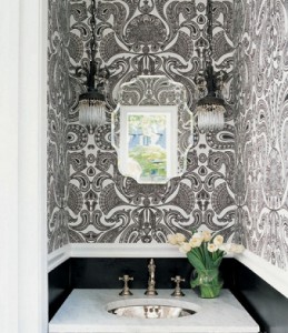 Very Thin Lines Are More Busy Than Bold, And Can Make Your Bathroom Look Cluttered