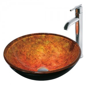 Vigo Livorno Glass Vessel Sink