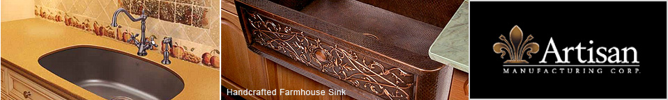 Artisan Sinks and Faucets for Kitchen and Bathroom
