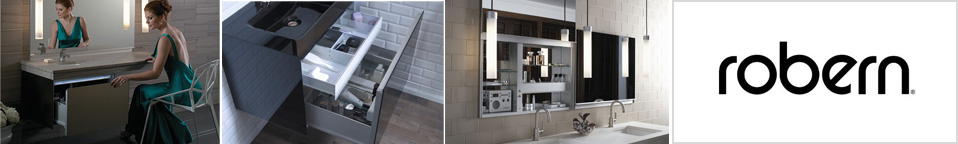 Robern Luxury Modern Bathroom Vanities and Medicine cabinets