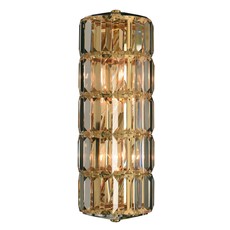 white and brass sconce