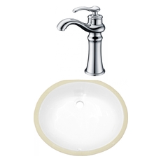white sink gold faucet