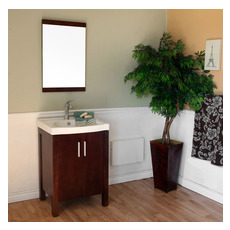 small bathroom basin with cabinet