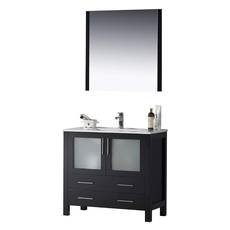 black small bathroom vanity
