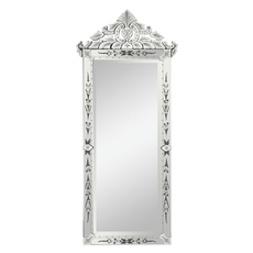 floor mirror silver frame