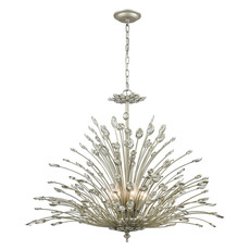glass and gold chandelier