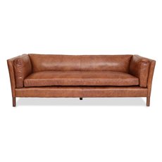red couch with chaise