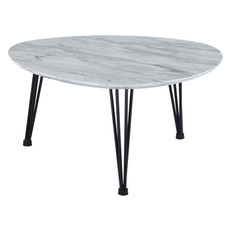 oval coffee table set