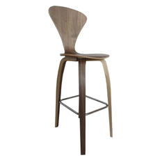 black and wood bar stools with back