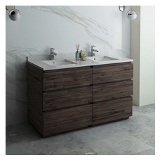 wooden vanity bathroom