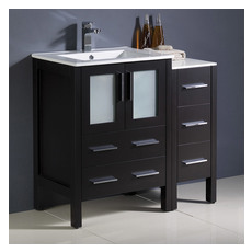 small basin and vanity unit