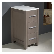Storage Cabinets Fresca Torino Gray Oak FST6212GO 818234017509 GrayGrey Bathroom Linen Gray Complete Vanity Sets 