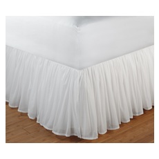 white bed skirt double