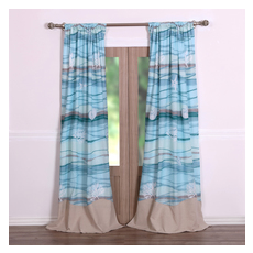 Drapes and Window Treatments Greenland Home Fashions Maui 89% polyester 9% cotton 2% l Multi Multi GL-1512AWP 636047351074 Window Blue navy teal turquiose indig 100% Polyester 89% polyester Blue Multi Teal BlueMultiTeal 