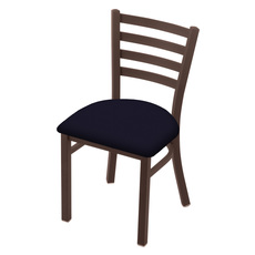set of four black dining chairs