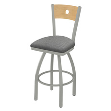 white leather stools with backs