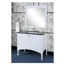 Bathroom Vanities InFurniture Modern Country White IN3340-W 728028350883 Single Sink Vanities 30-40 white With Top and Sink 25 