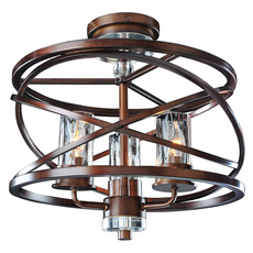 flush mount copper ceiling fan