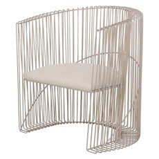 grey mid century chair
