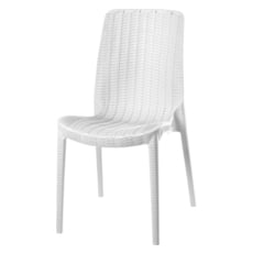 Outdoor Chairs and Stools Lagoon Furniture Rue Polypropylene White 7025W8-SSLGS 681944001355 Outdoor Rattan Chair White snow White Polypropylene Rattan 
