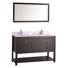 double sink cabinet size