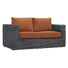 small brown sectional