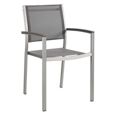 white chair with silver legs