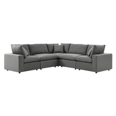 mid century modern gray sofa