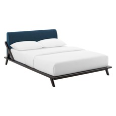 black full size platform bed