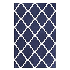 Rugs Modway Furniture Marja Navy and Ivory R-1003A-58 889654102977 Rugs Blue navy teal turquiose indig Jute and Sisal jute sisalMicro Area Rugs Area rugKids childre 
