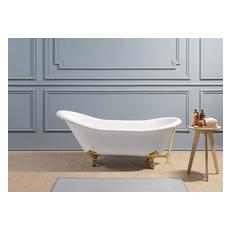 white clawfoot bathtub