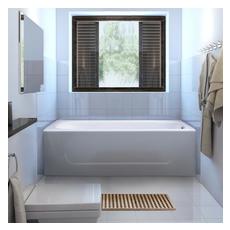 shower with jetted tub