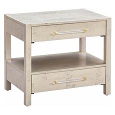 white bedside table 2 drawers