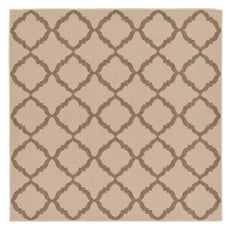 Rugs Unique Loom Outdoor Raised Trellis Polypropylene Beige 3126696 Area Rugs Beige Cream beige ivory sand n synthetics Olefin polyester po Area Rugs Area rugOutdoor Octagons Square 6x6 