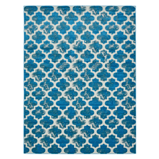 Rugs Unique Loom Nashville Indoor/Outdoor Polypropylene Turquoise 3132486 Area Rugs synthetics Olefin polyester po Outdoor Rectangular 12x9 