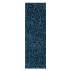 Rugs Unique Loom Davos Shag Polypropylene Marine Blue 3145922 Area Rugs Blue navy teal turquiose indig synthetics Olefin polyester po 6x2 