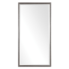 oval mirror silver frame