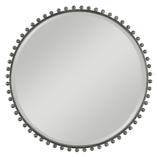 silver ornate wall mirror