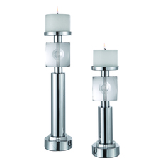 large tall glass candle holders