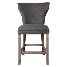 high back accent chair with ottoman